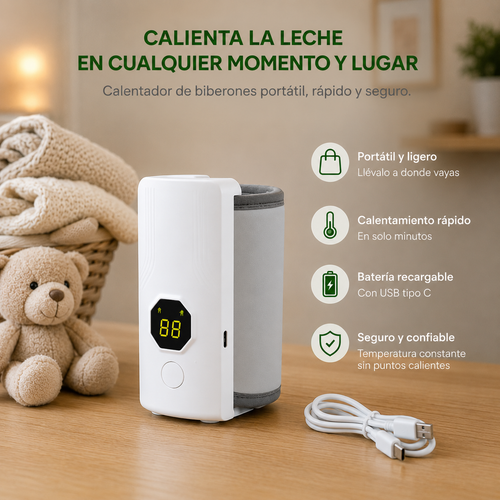 NutriWarm™ – Temperatura Perfecta para tu Bebé, Portátil