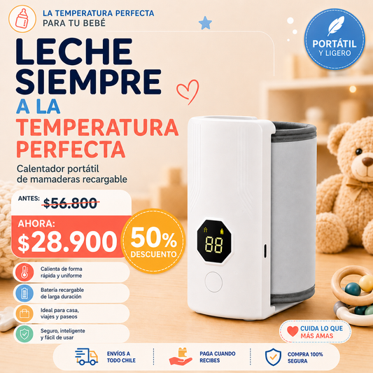 NutriWarm™ – Temperatura Perfecta para tu Bebé, Portátil